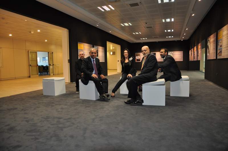 Da sinistra: Giovanni Pastore, Rubens D'Oriano, Jos Luis Sanchez Soler (Infobyte, Roma), Maria Assunta Fodde (GEASAR), Stefano Conconi (Infobyte, Roma).