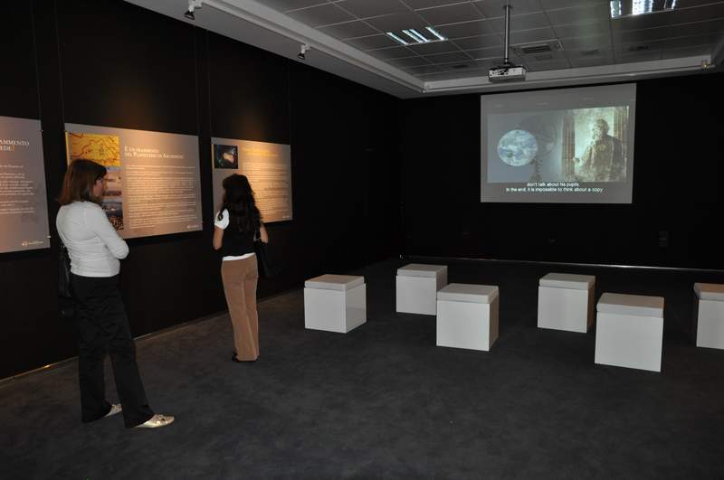 MOSTRA (Exhibition): IL PLANETARIO DI ARCHIMEDE RITROVATO (The discovery of Archimedes' Orrery) - Aeroporto Olbia Costa Smeralda, Aerostazione passeggeri, 1 piano, Sardegna, Italy - dal 28 aprile 2010 al 30 settembre  2011, h. 9.00-23.00.