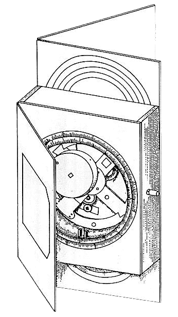 Disegno di ricostruzione di Derek De Solla Price, 1974