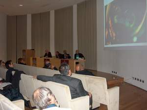 Un momento della conferenza di Giovanni Pastore al convegno internazionale di Olbia