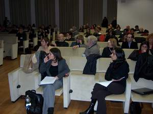 Un momento della conferenza di Giovanni Pastore al convegno internazionale di Olbia