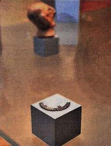 Il frammento dell'Ingranaggio di Olbia esposto al Museo Archeologico